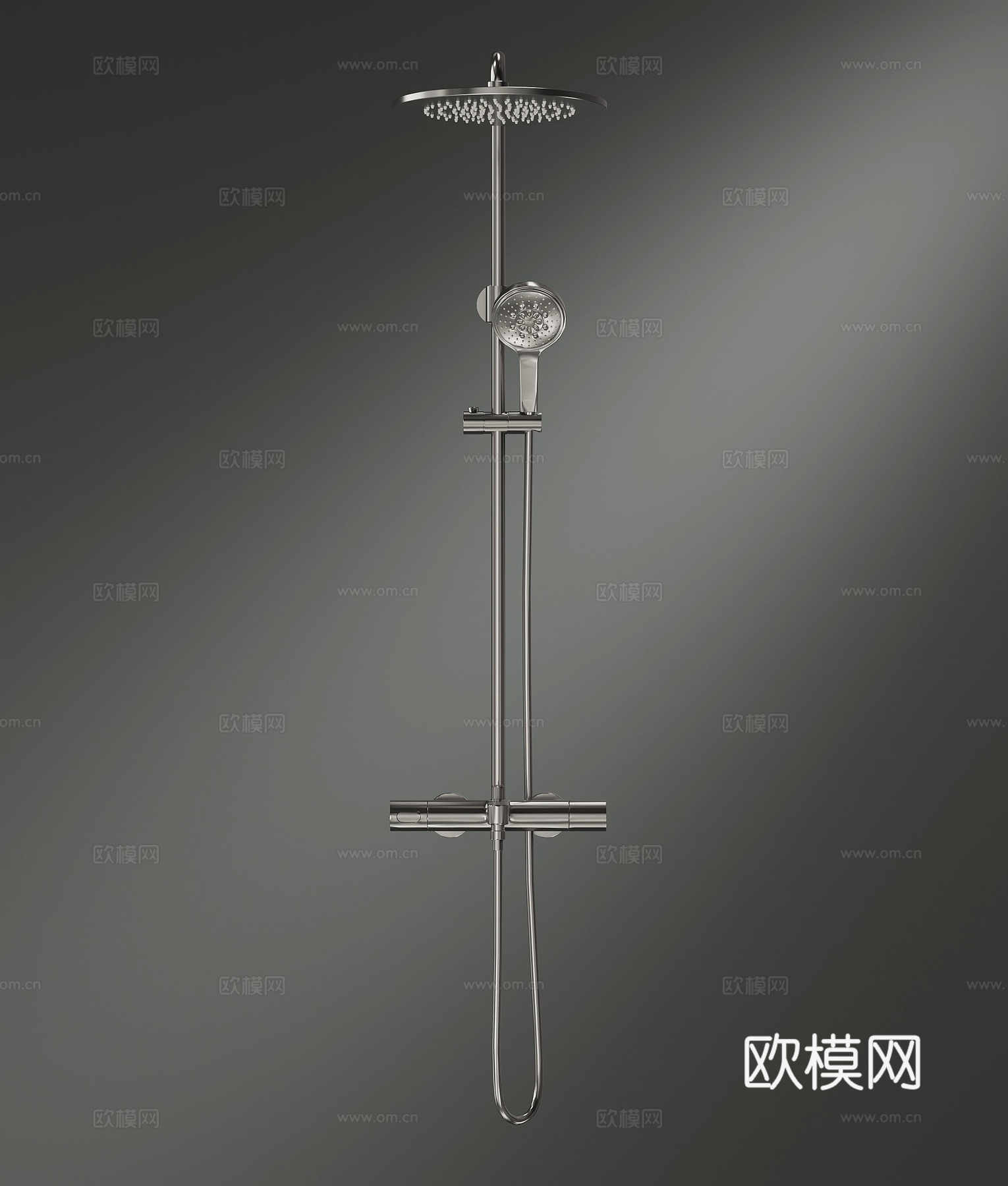 花洒 现代花洒 金属花洒su模型