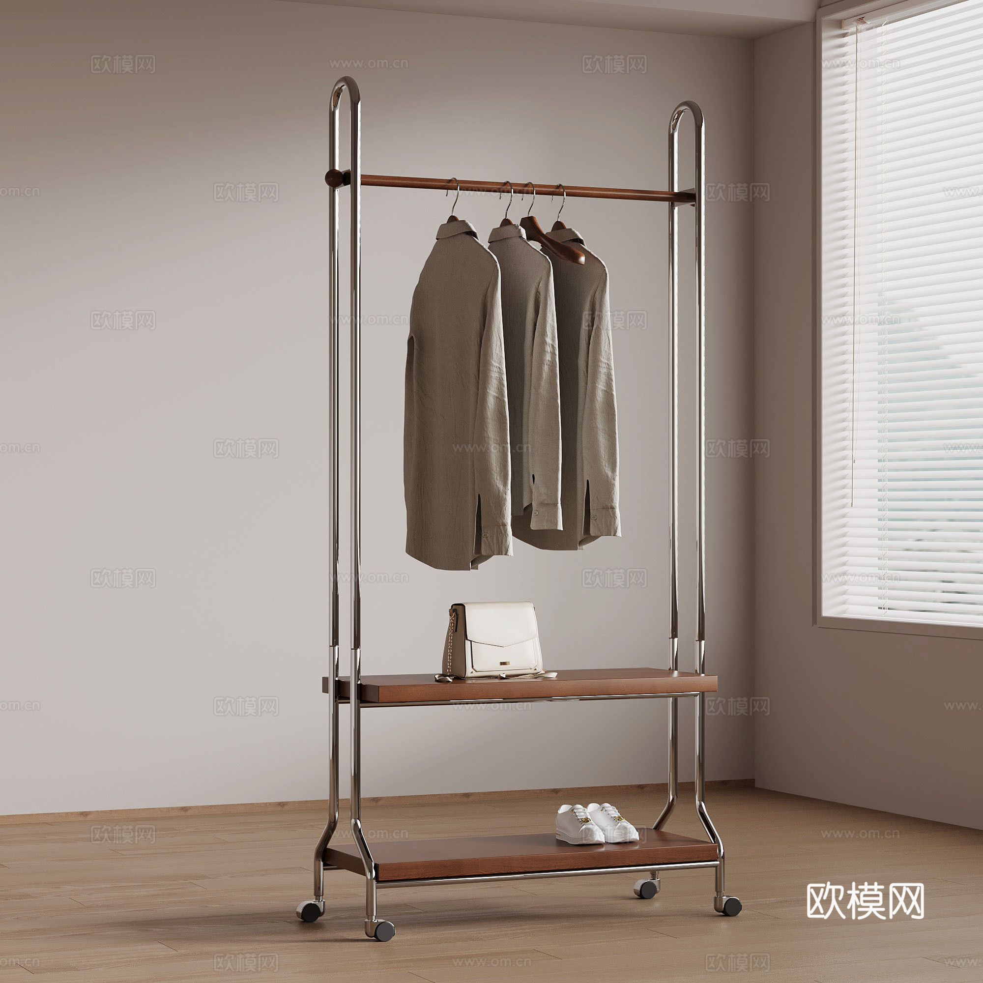 衣架 法式中古衣架 现代衣架3d模型