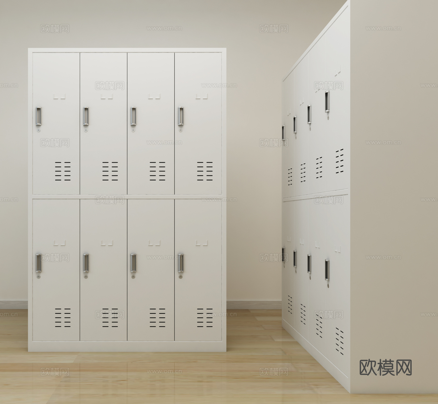 现代文件柜储物柜3d模型