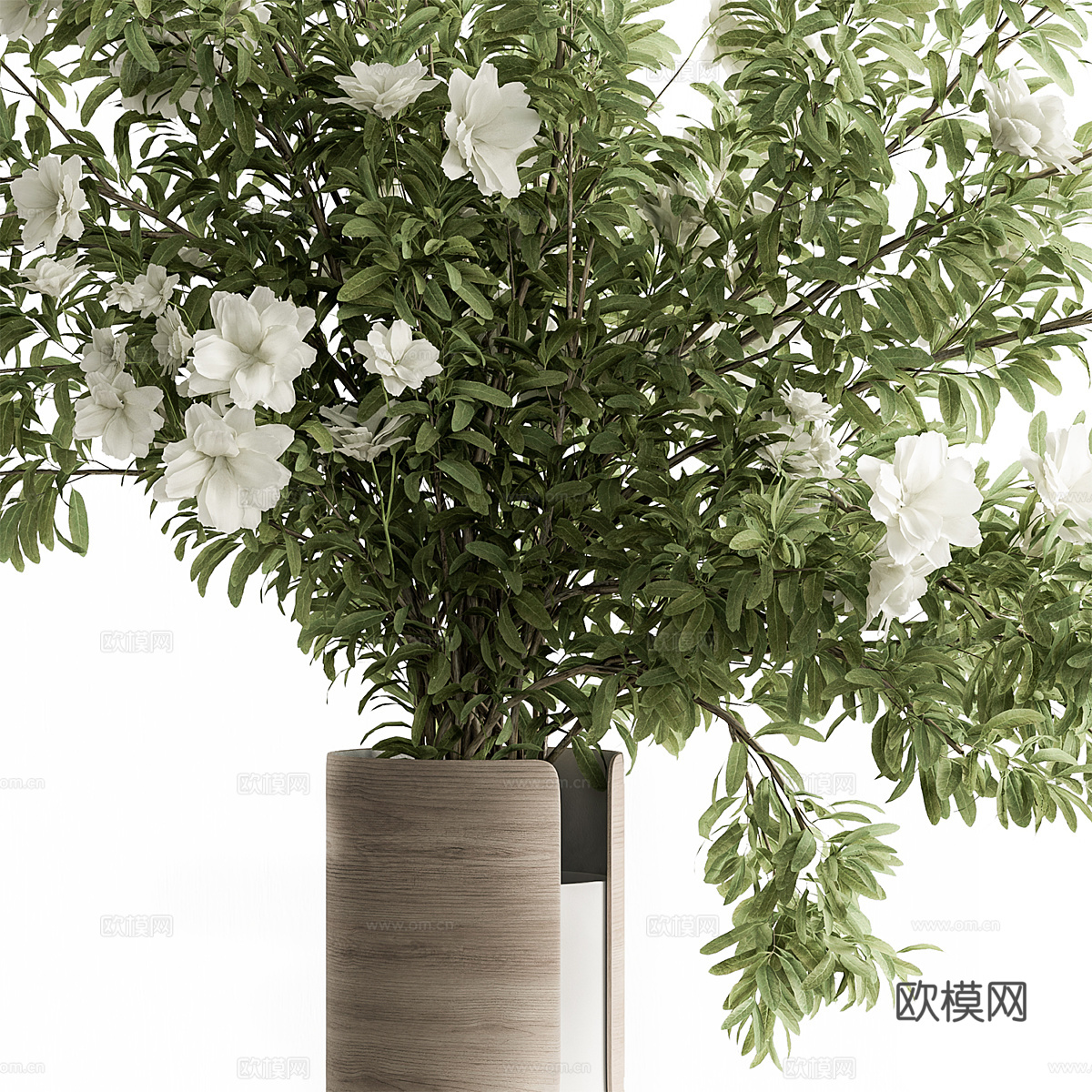新中式花瓶花艺3d模型