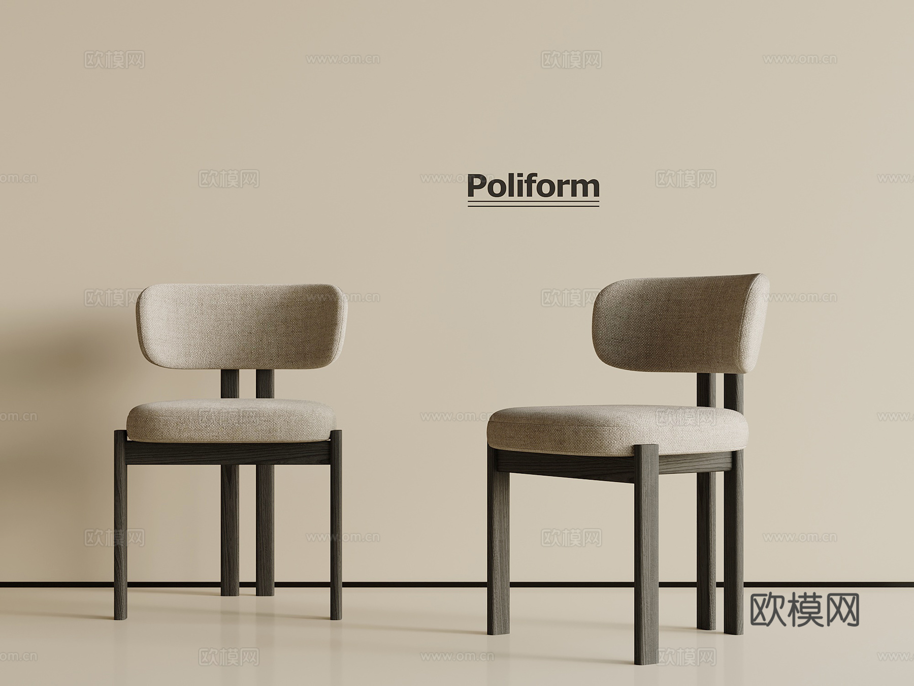 法式餐椅 单人椅3d模型下载