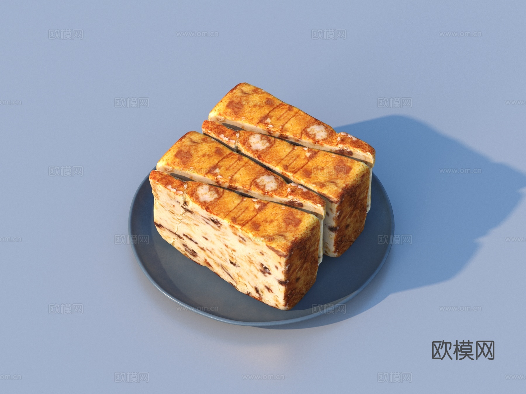 面包 饼干 大饼 食物3d模型