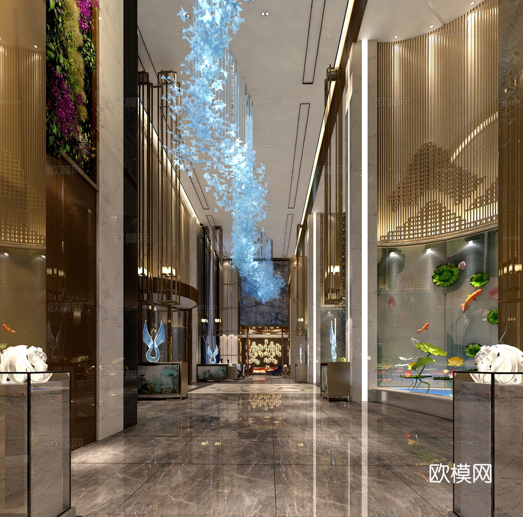 大堂吧3d模型