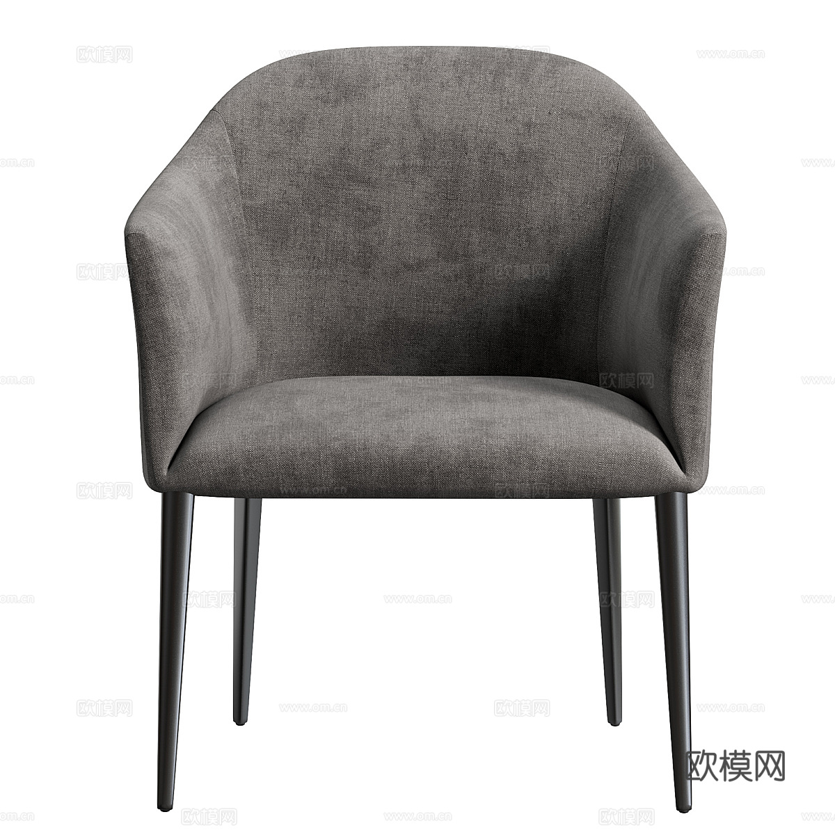 现代意式布艺椅子3d模型