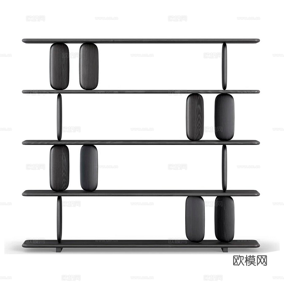 北欧简约装饰柜 装饰柜 边柜 储物柜 木质装饰柜3d模型