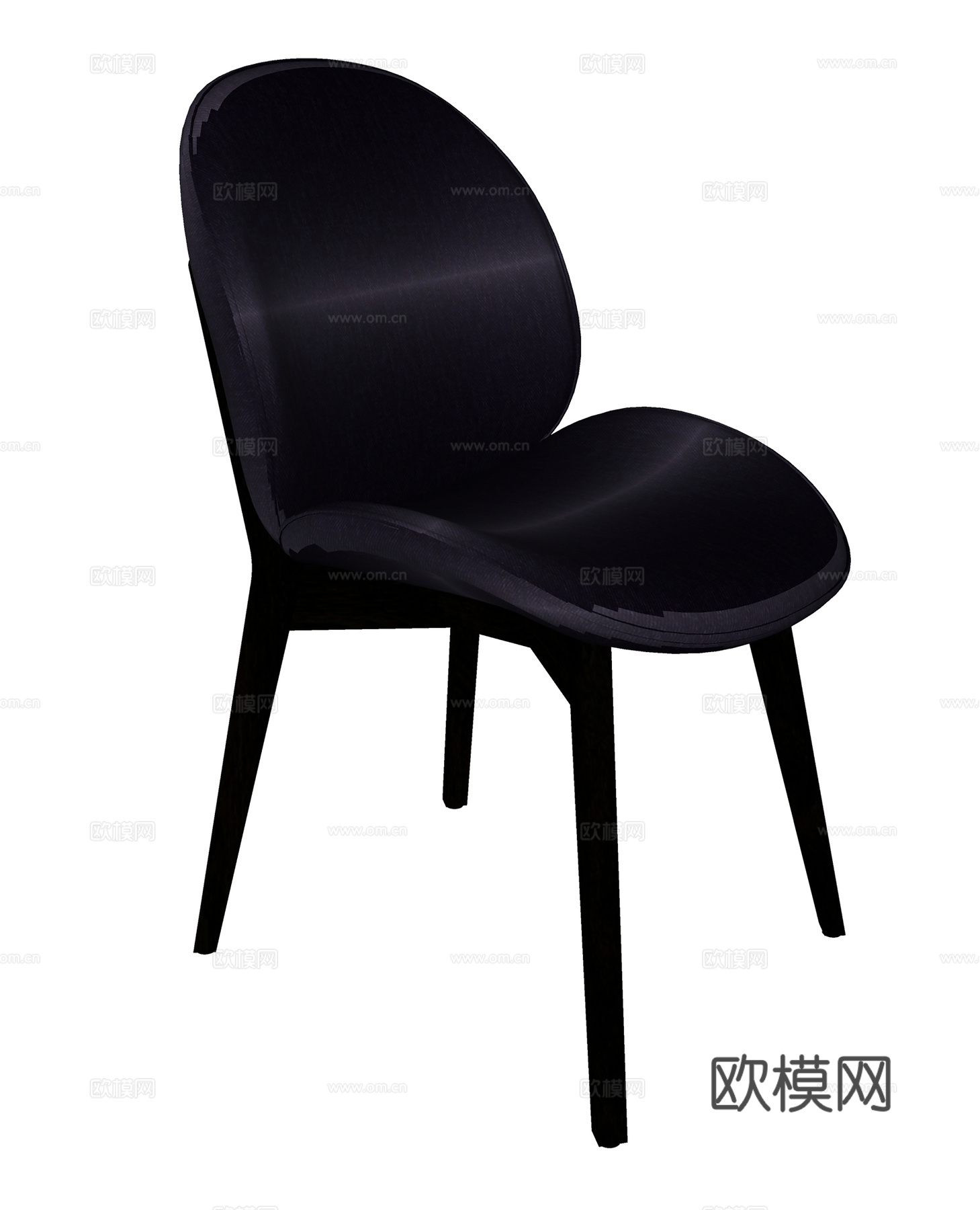 现代休闲椅 布椅 单椅 餐椅su模型