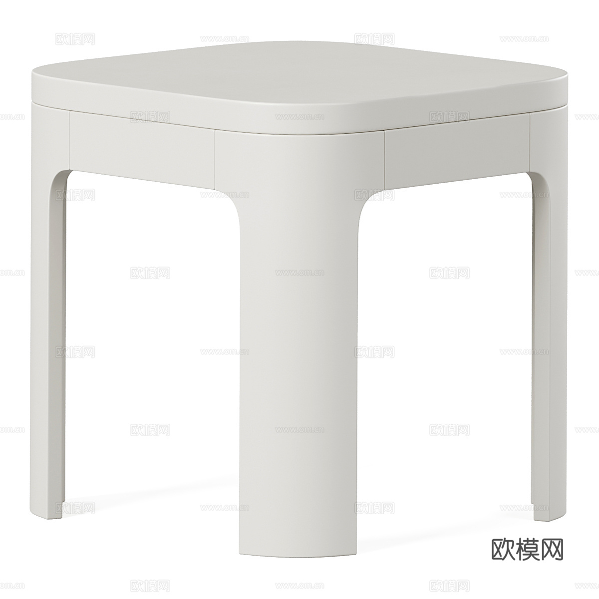 现代意式奶油风儿童桌椅3d模型