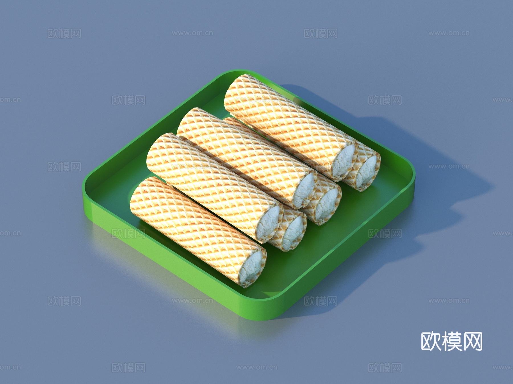 大饼 面包 饼干 食物3d模型下载