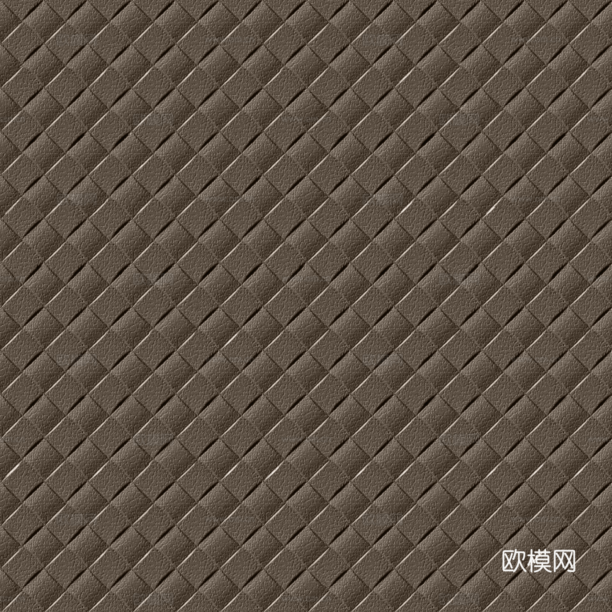现代编织皮_无缝深咖编织皮革_无缝菱形编织皮革