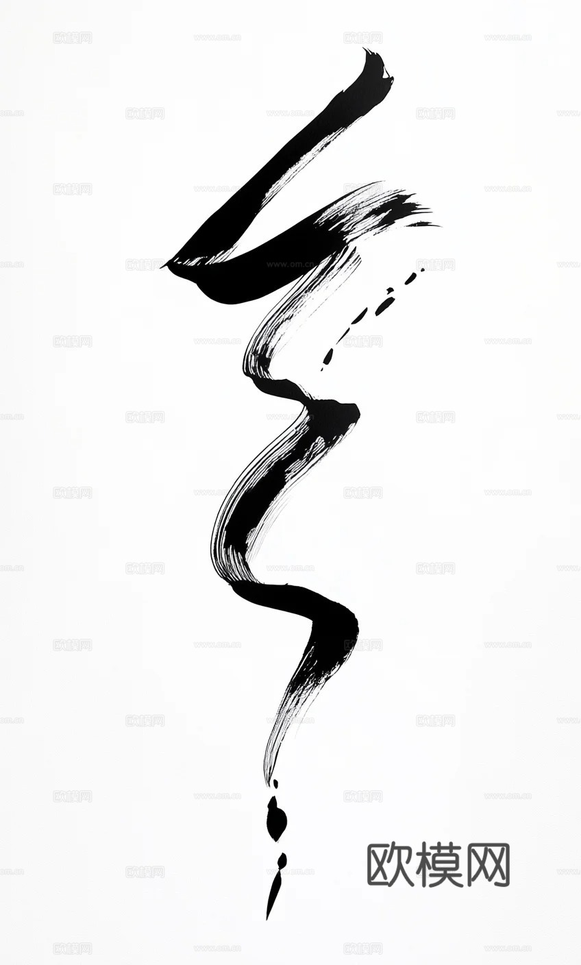 现代新中式挂画_中式水墨画贴图