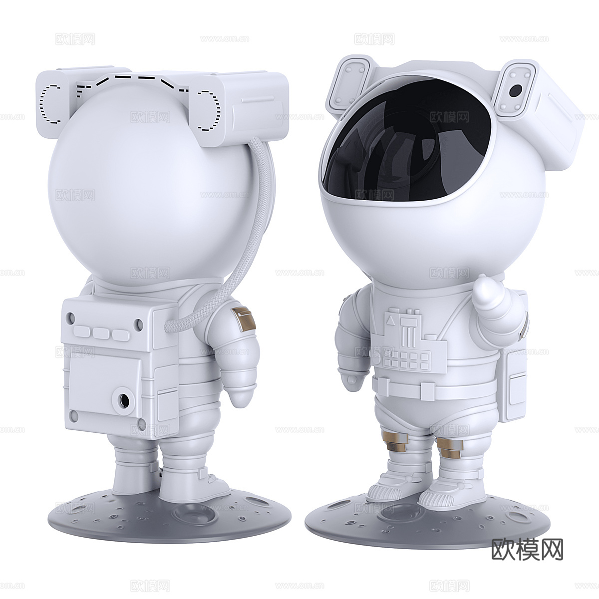 星空宇航员投影仪3d模型
