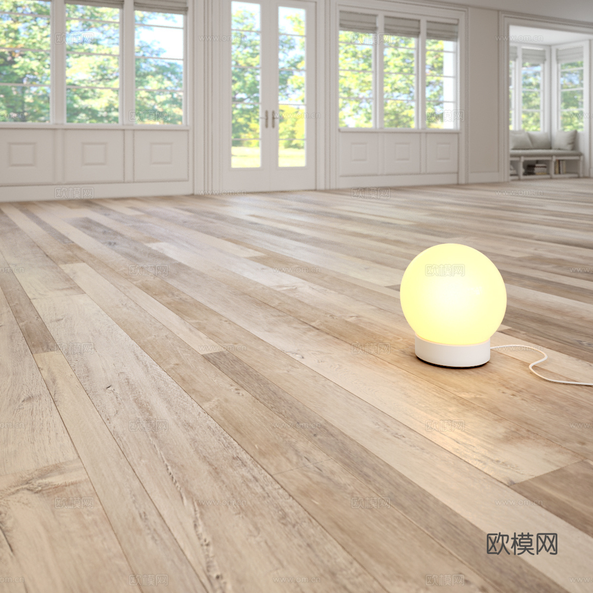 现代地板 木地板3d模型