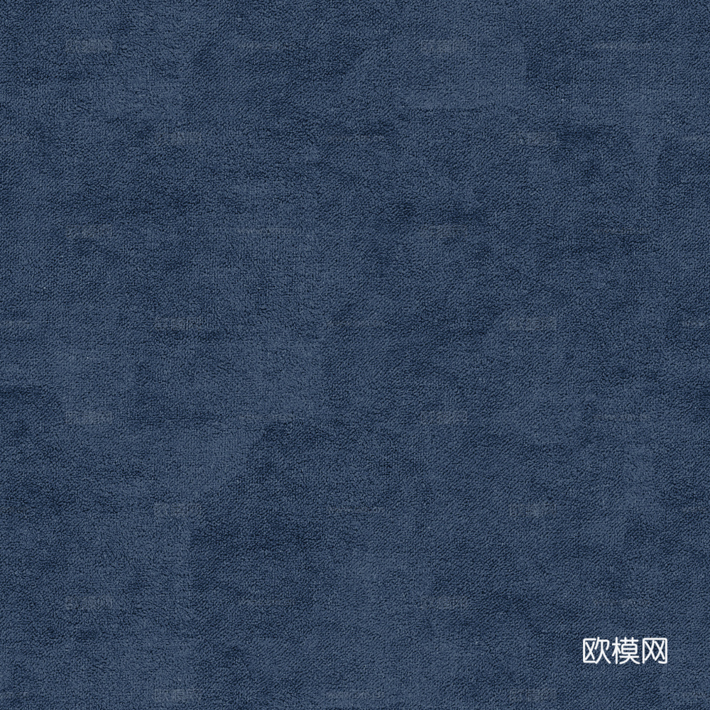 现代绒布_深色绒布_蓝色_无缝贴图
