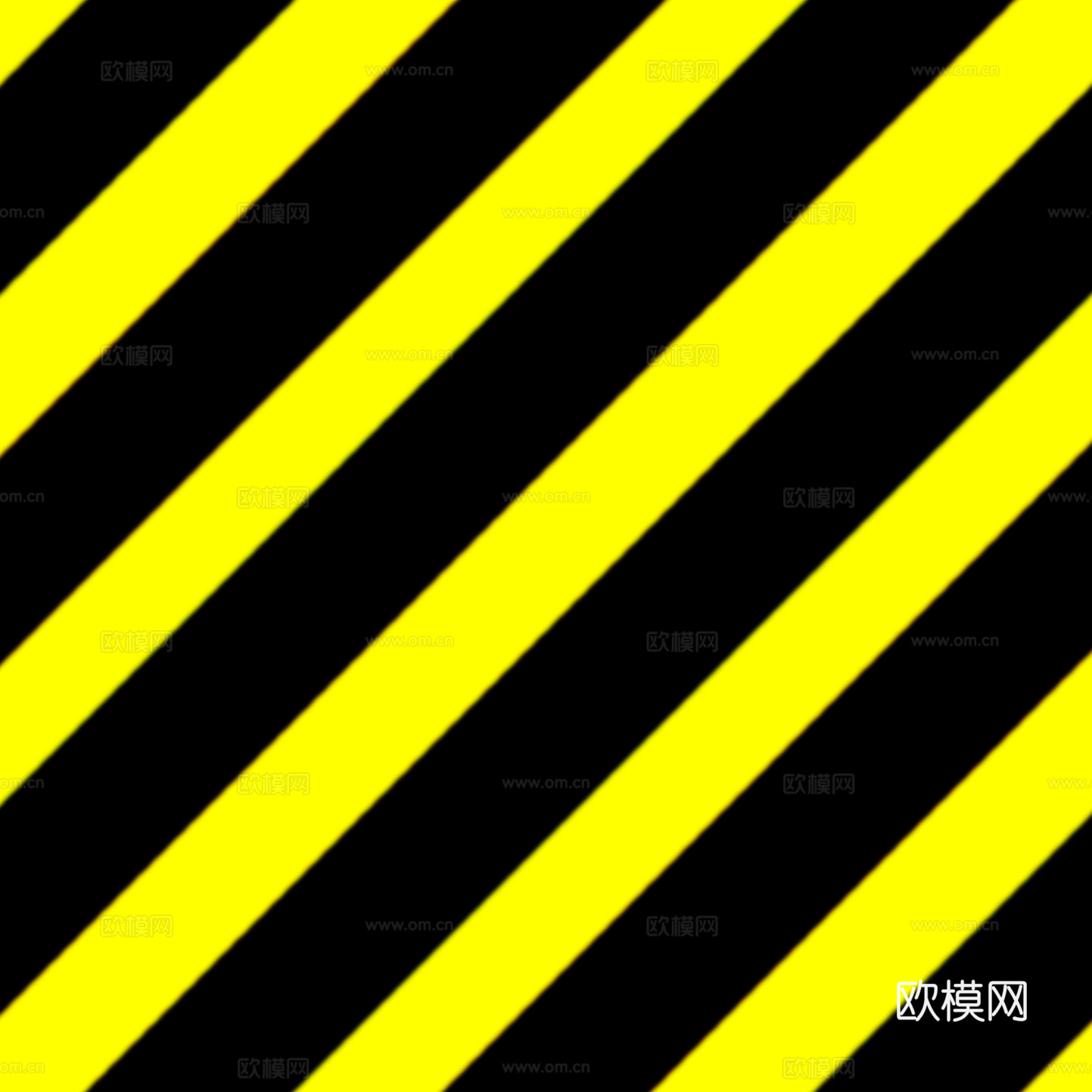 斜向黑黄警示线贴图