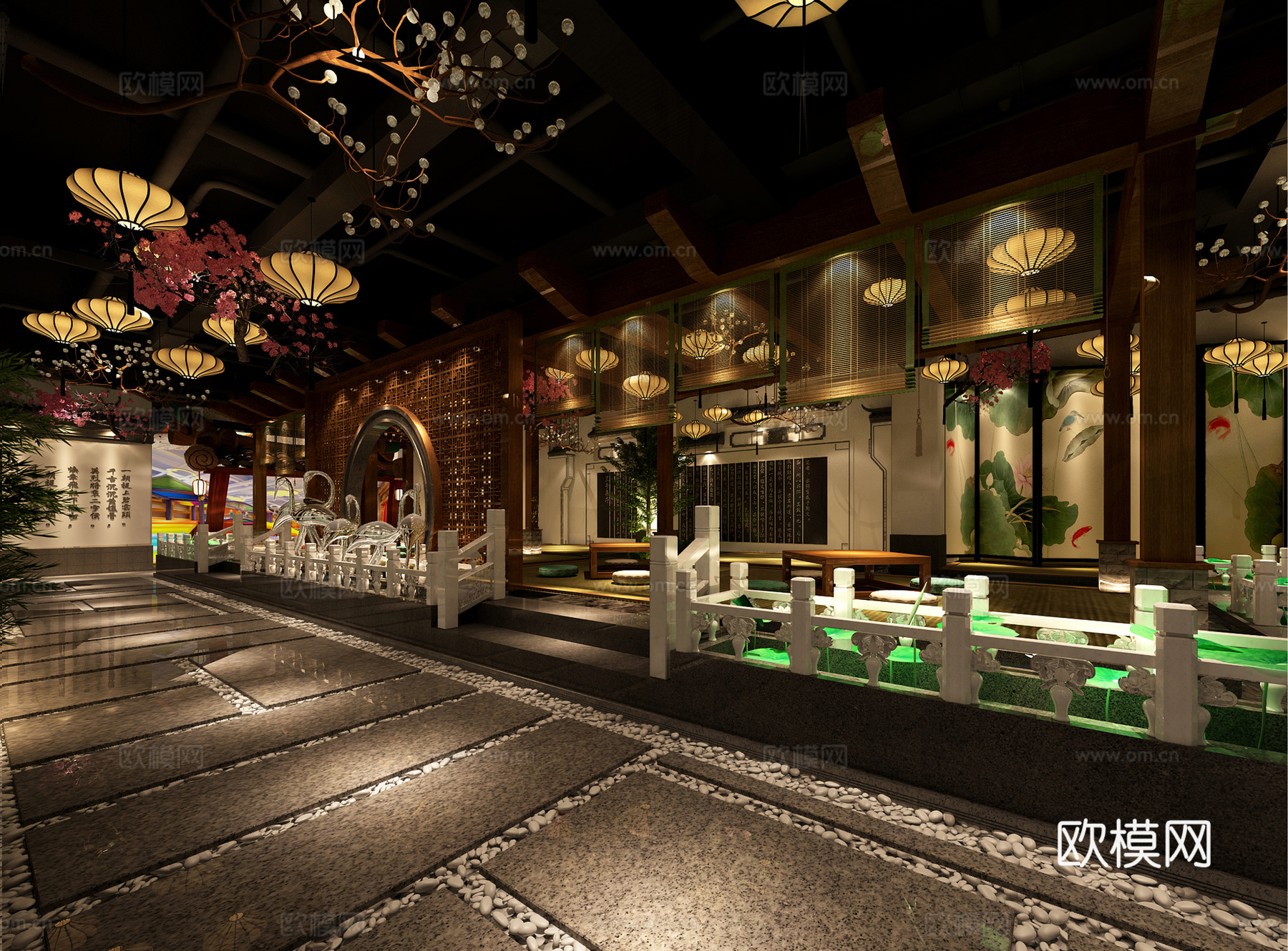 休闲区3d模型