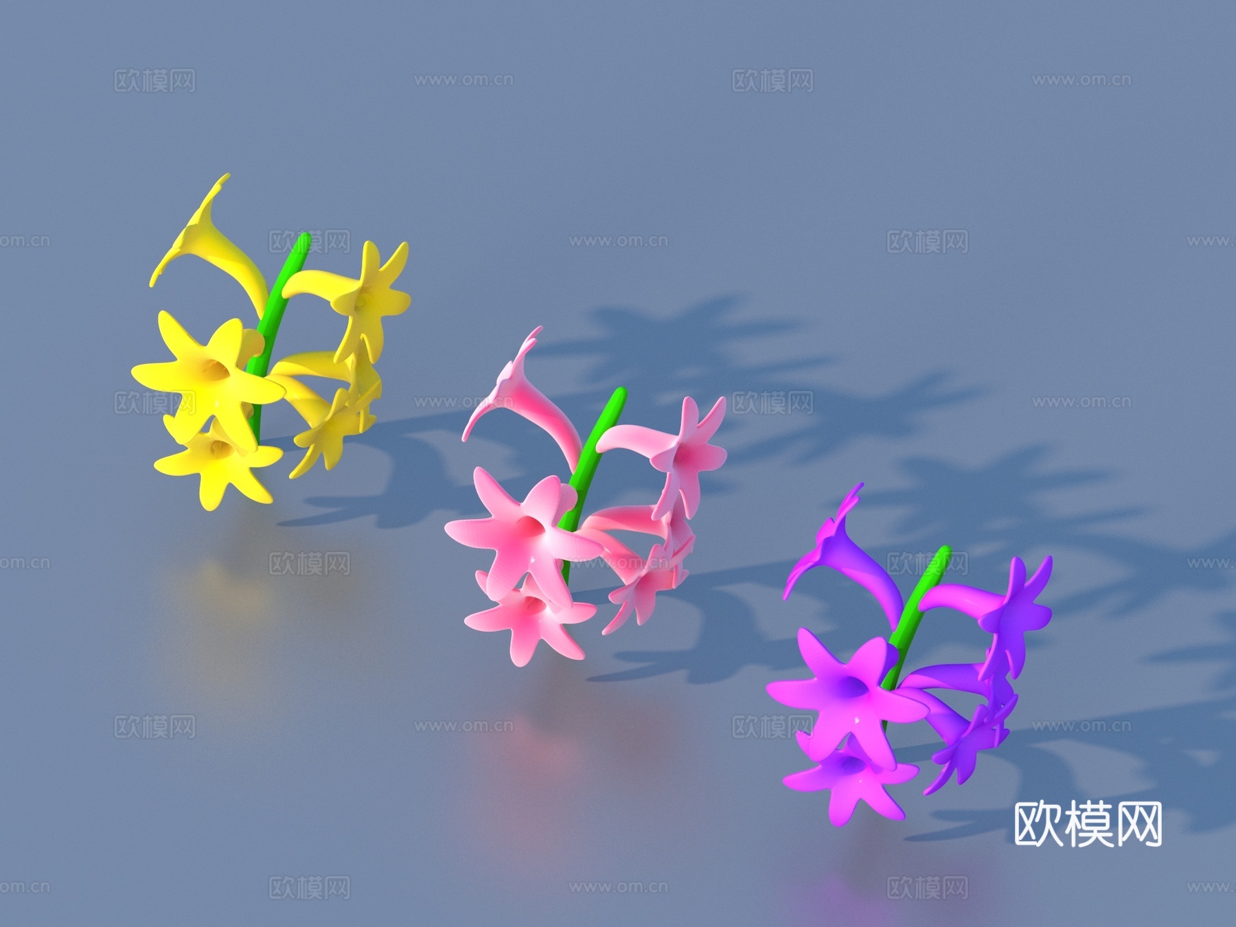 花 卡通花 野花 绿植 花朵3d模型