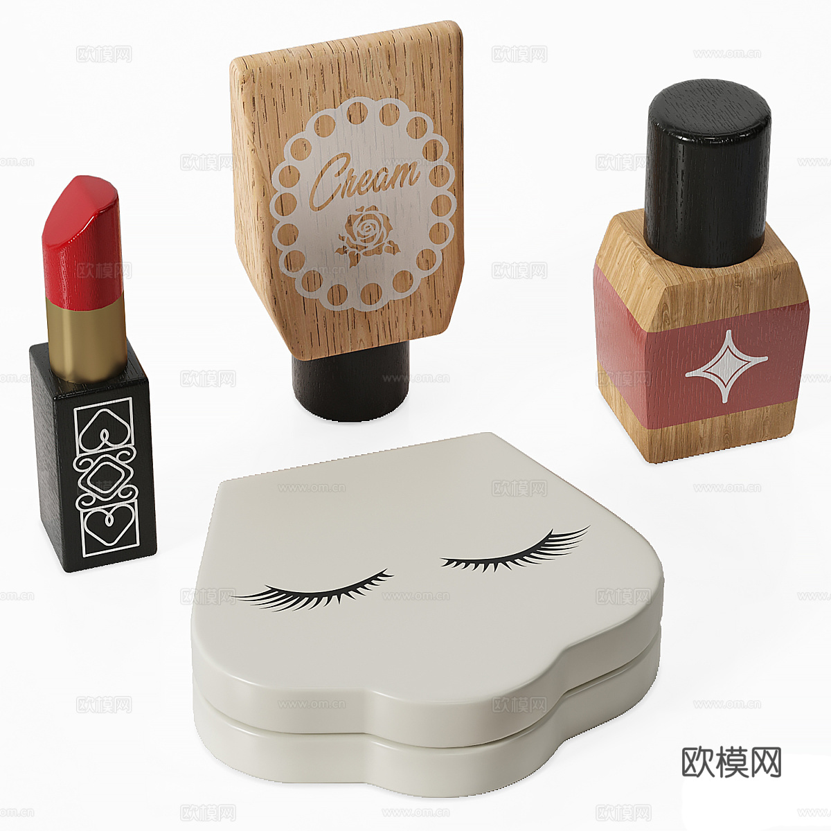 儿童化妆品3d模型