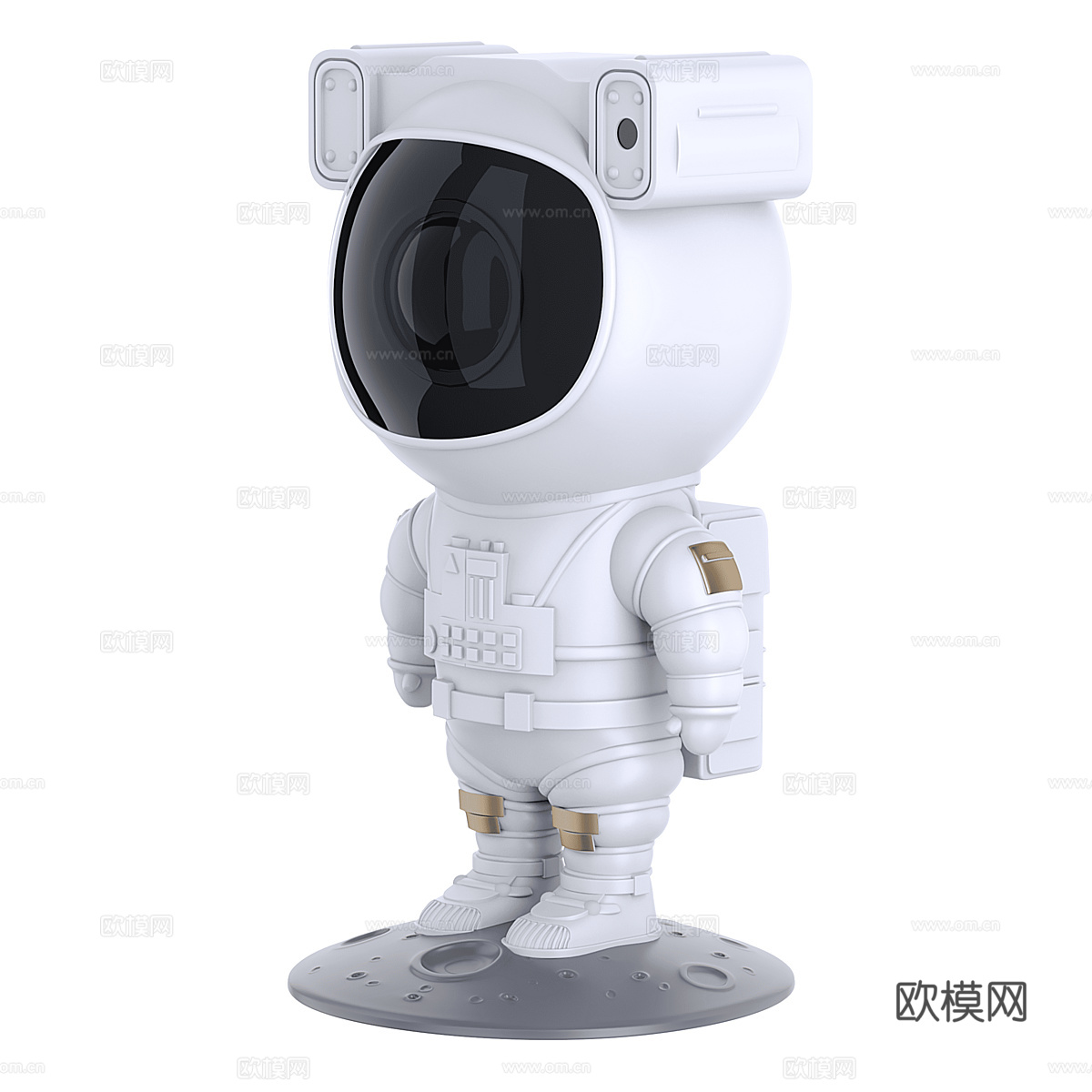 星空宇航员投影仪3d模型