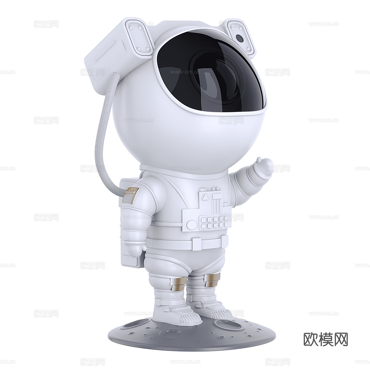 星空宇航员投影仪3d模型