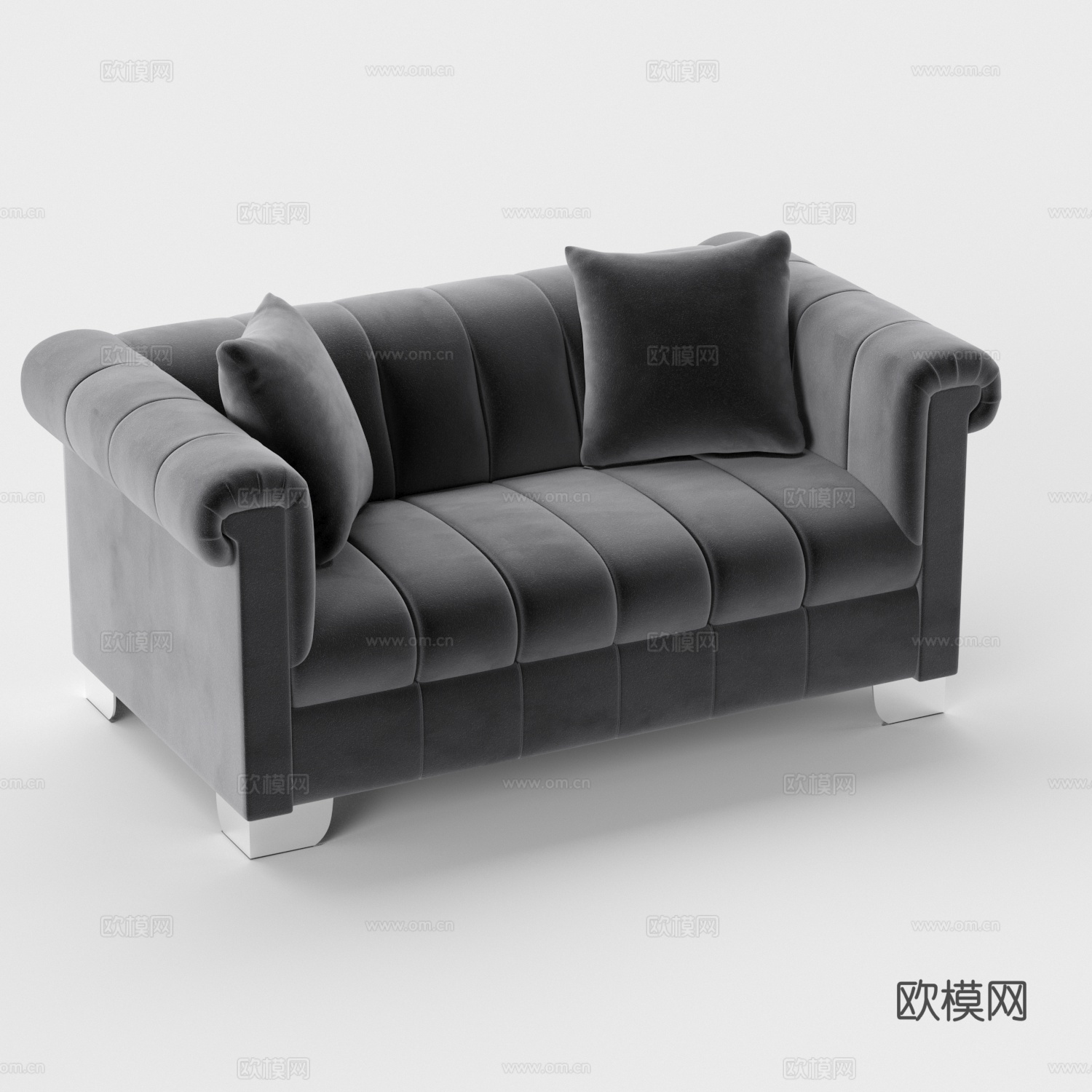 双人沙发 欧式沙发 美式沙发 欧式双人沙发 美式双人沙发3d模型