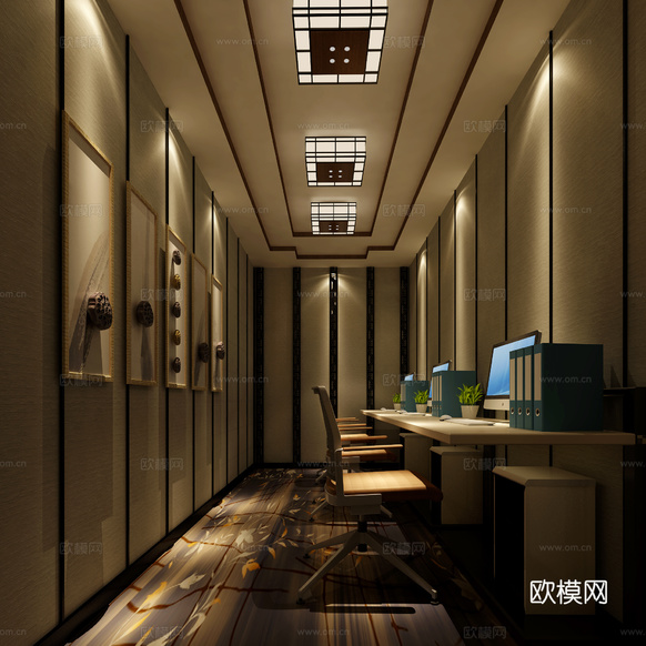 辦公室3d模型下載