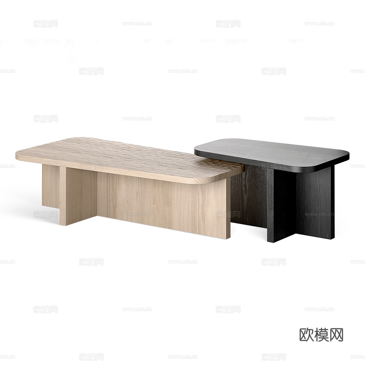北欧简约茶几 茶几 简约茶几 客厅茶几 木质茶几3d模型