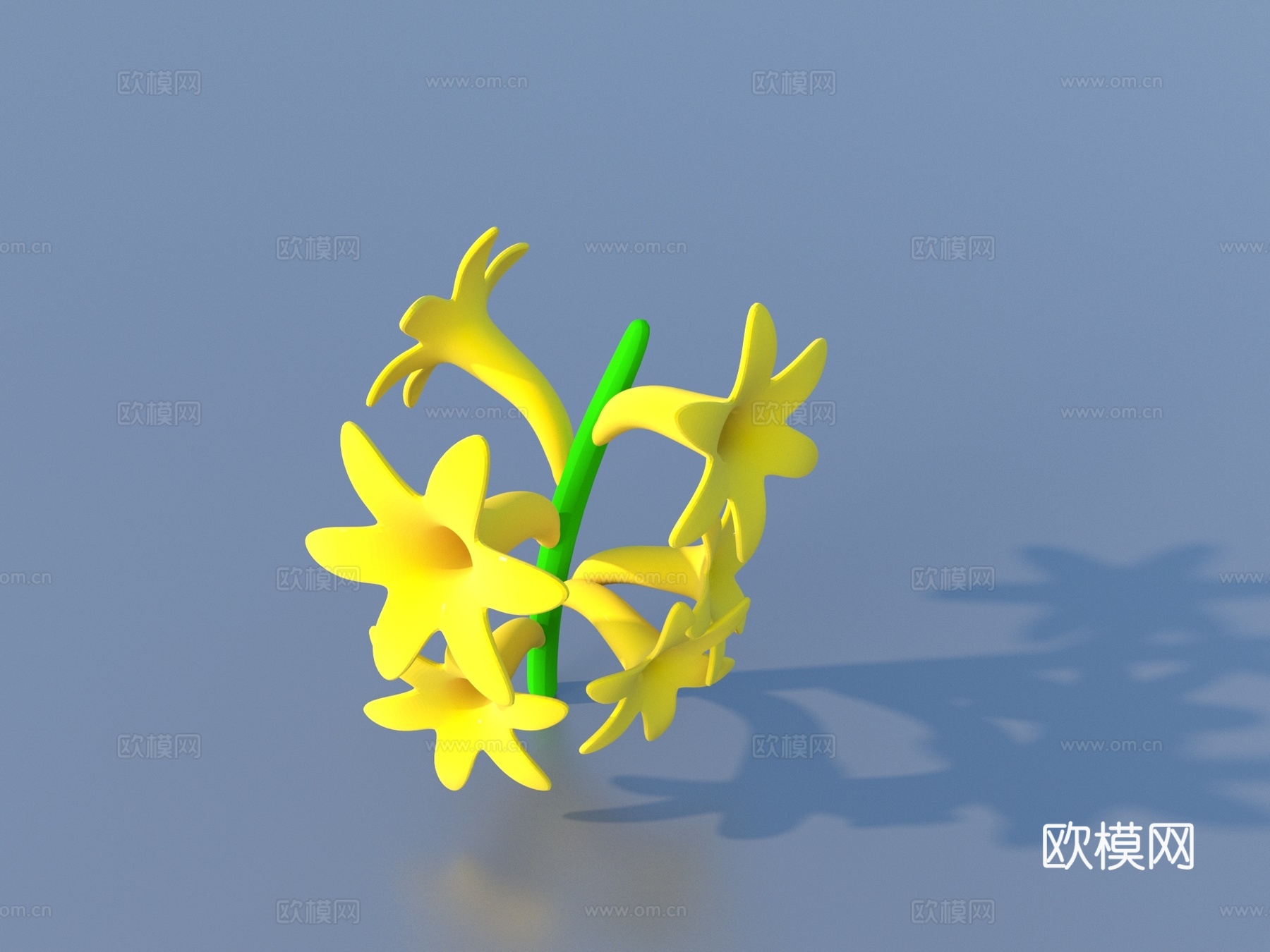 花 卡通花 野花 绿植 花朵3d模型