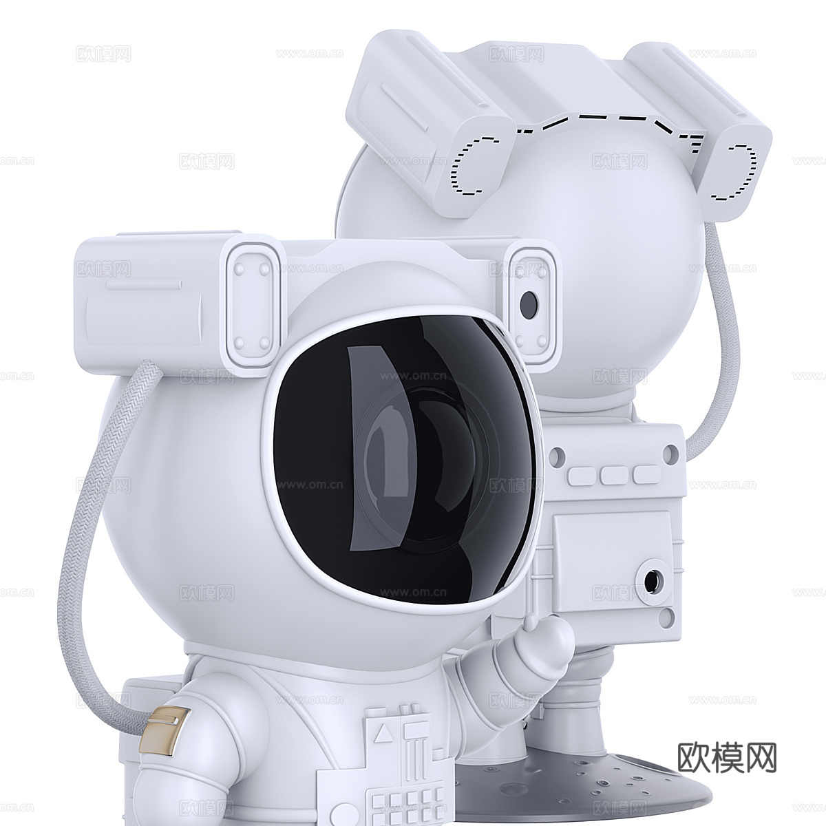 星空宇航员投影仪3d模型