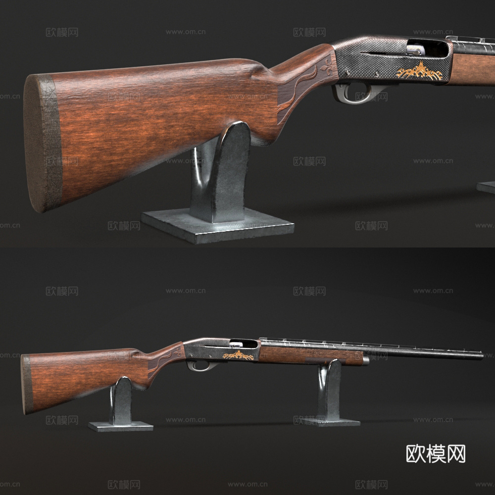 武器 枪 步枪 猎枪3d模型