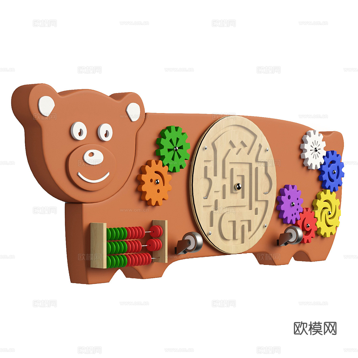 现代儿童房墙饰挂饰3d模型