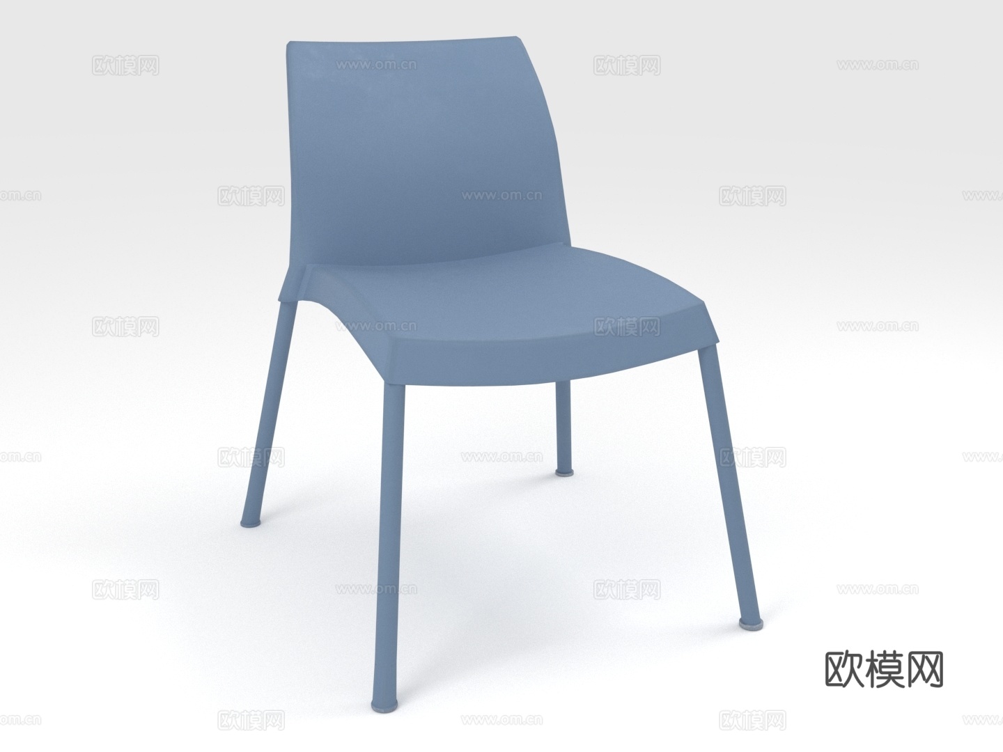 塑料椅 靠背椅 椅子 座椅3d模型