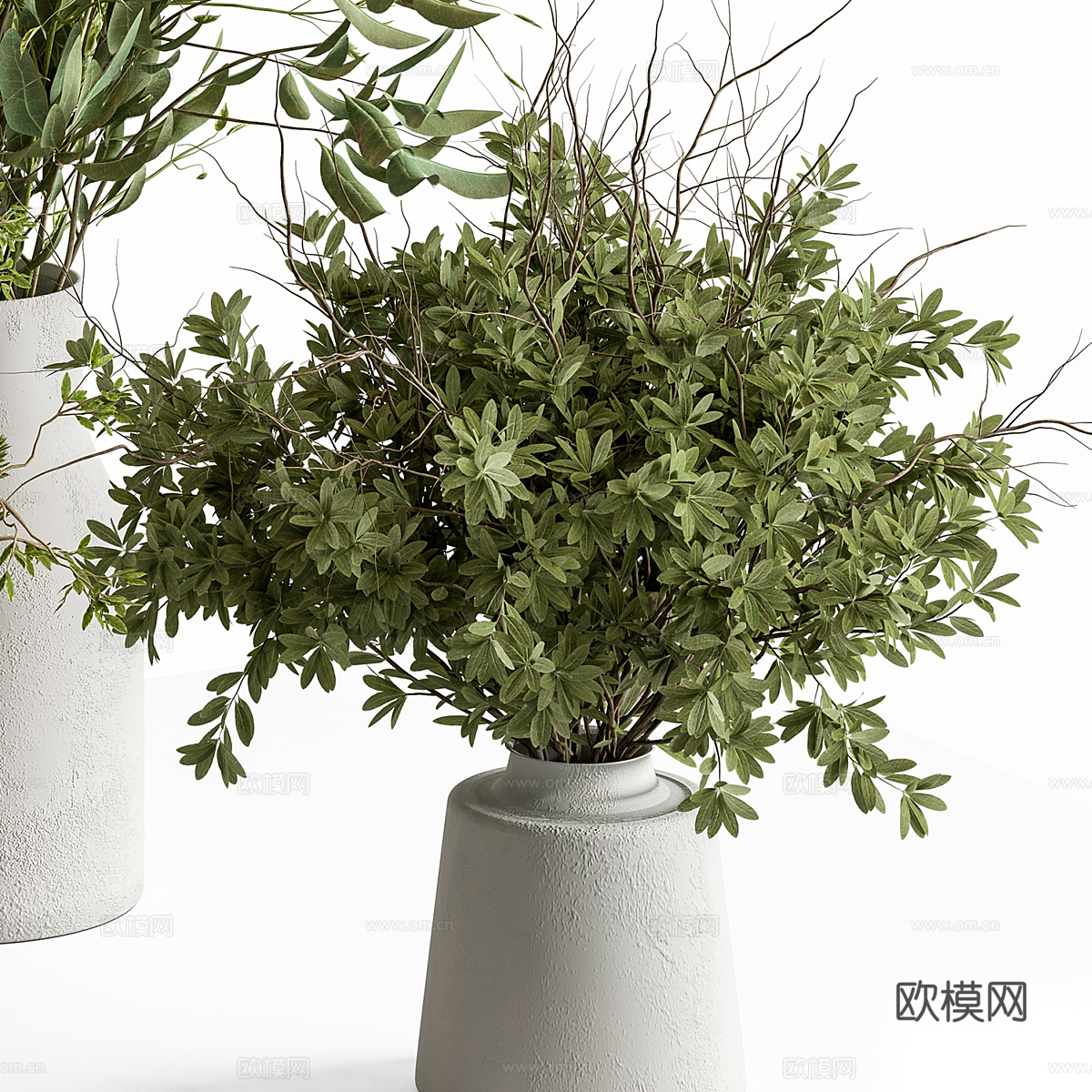 新中式侘寂花瓶花艺3d模型
