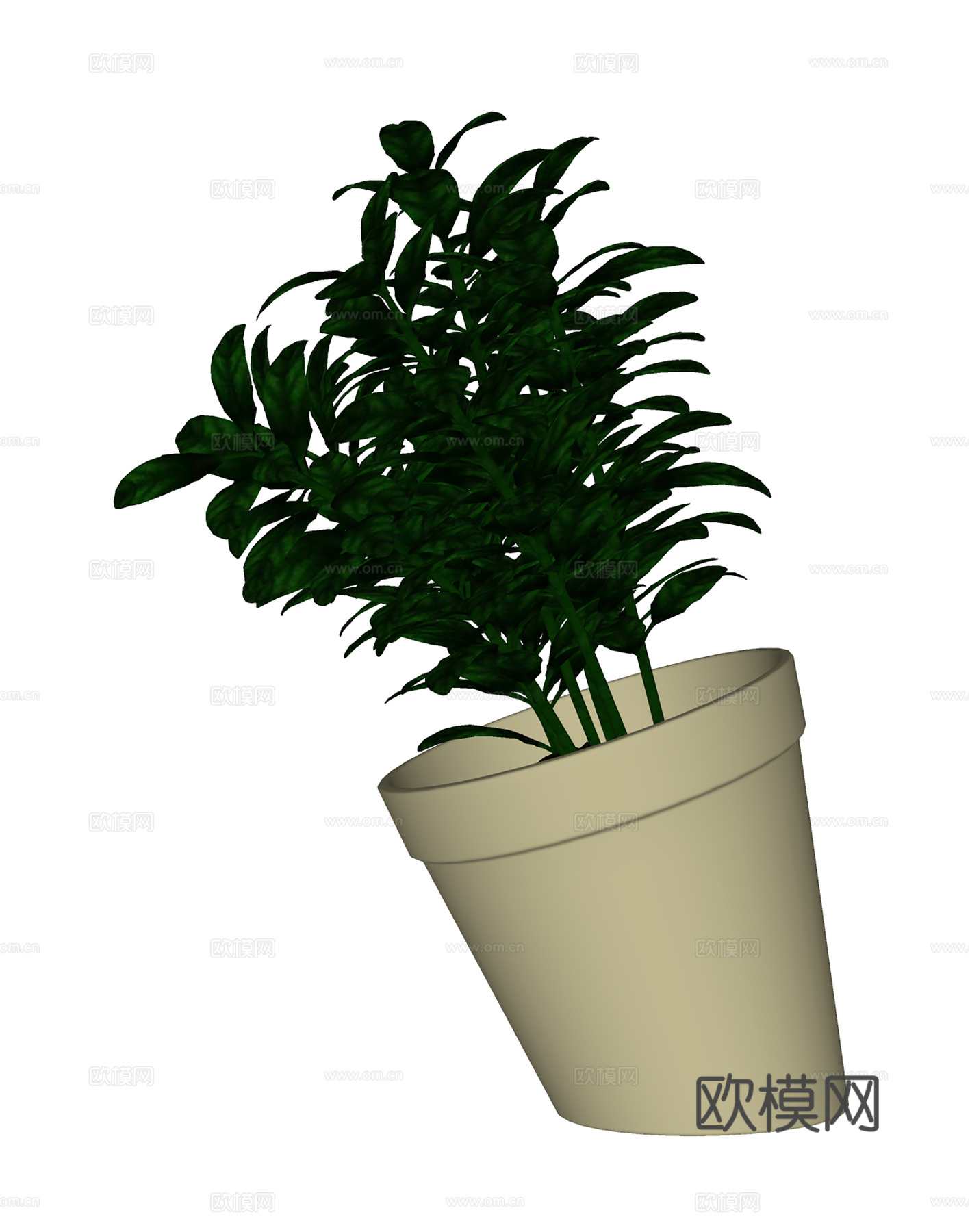 现代盆栽盆景  室内盆栽  绿植盆景su模型