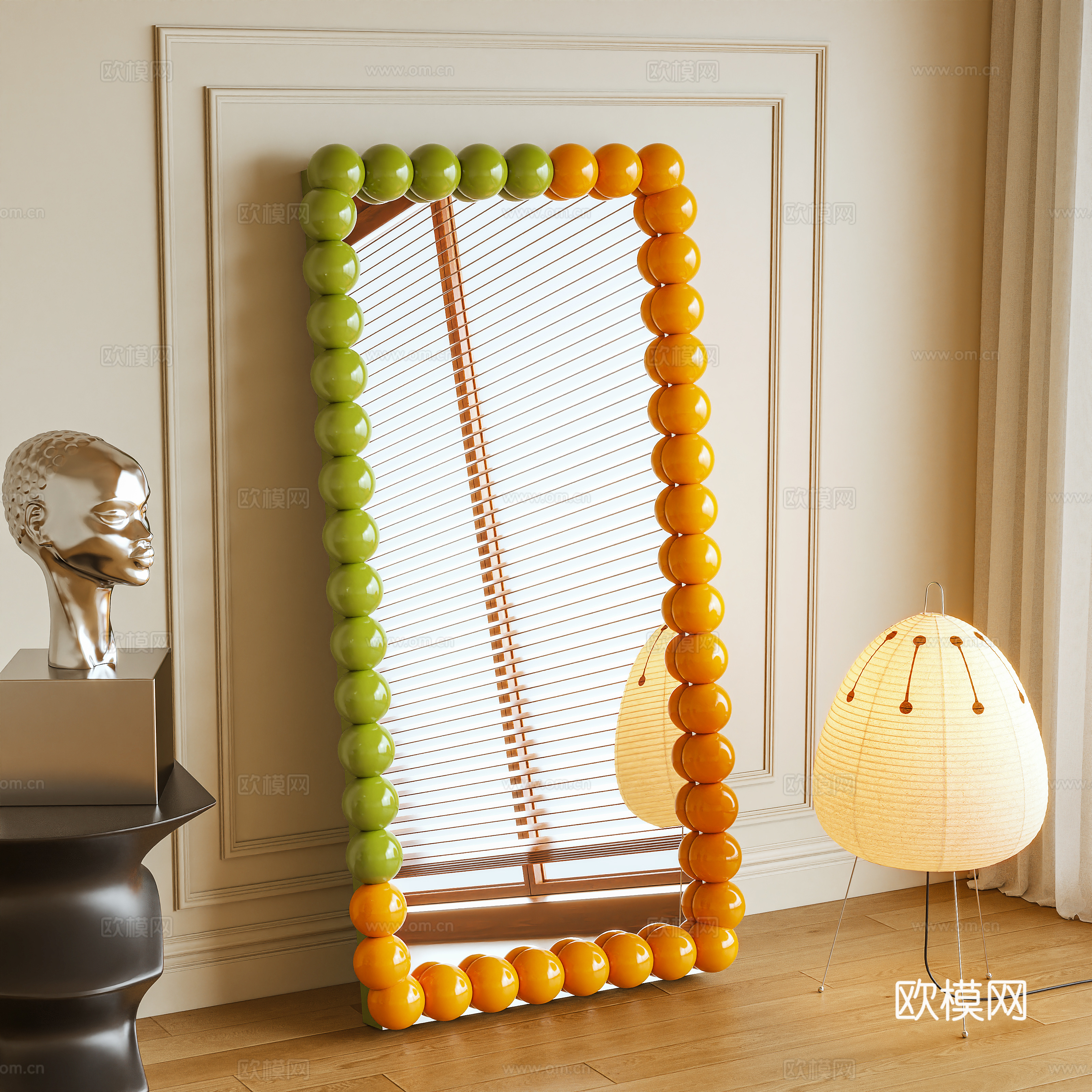 镜子 全身镜 落地镜 装饰镜3d模型