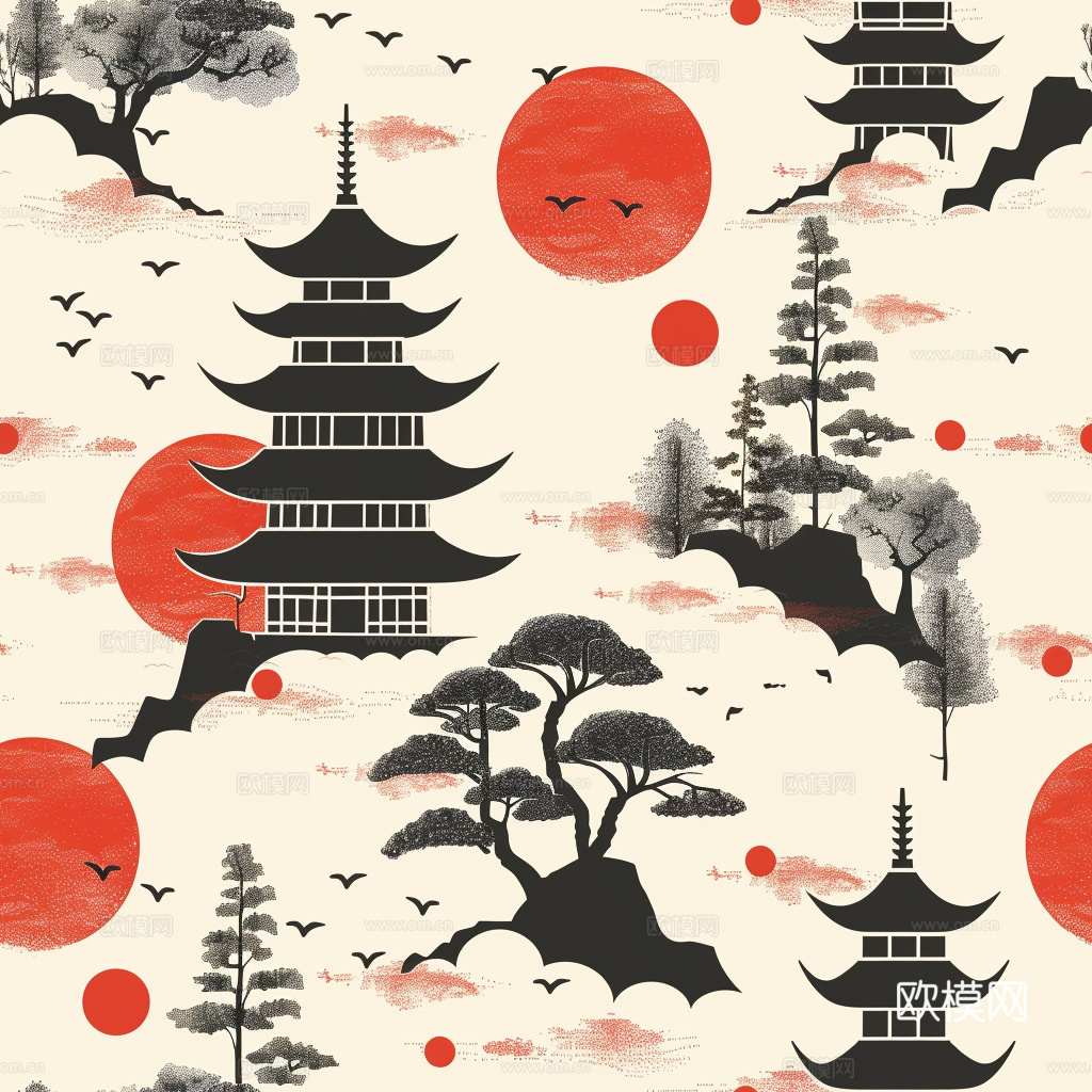 日式壁纸 壁纸 墙画 墙纸下载