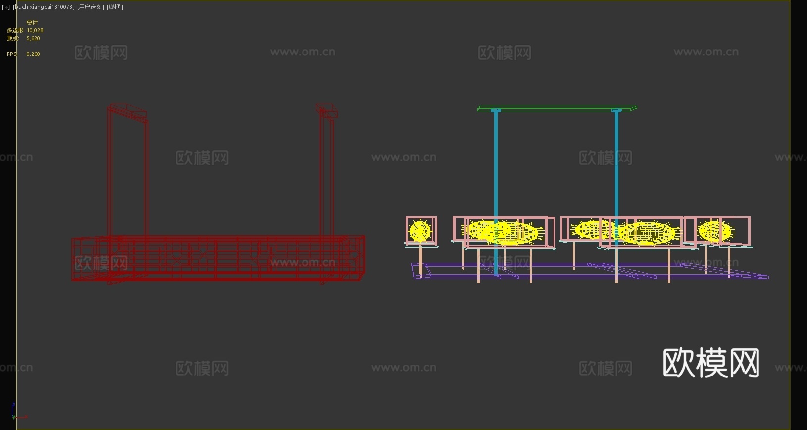 新中式吊灯书房吊灯中式吊灯现代吊灯3d模型