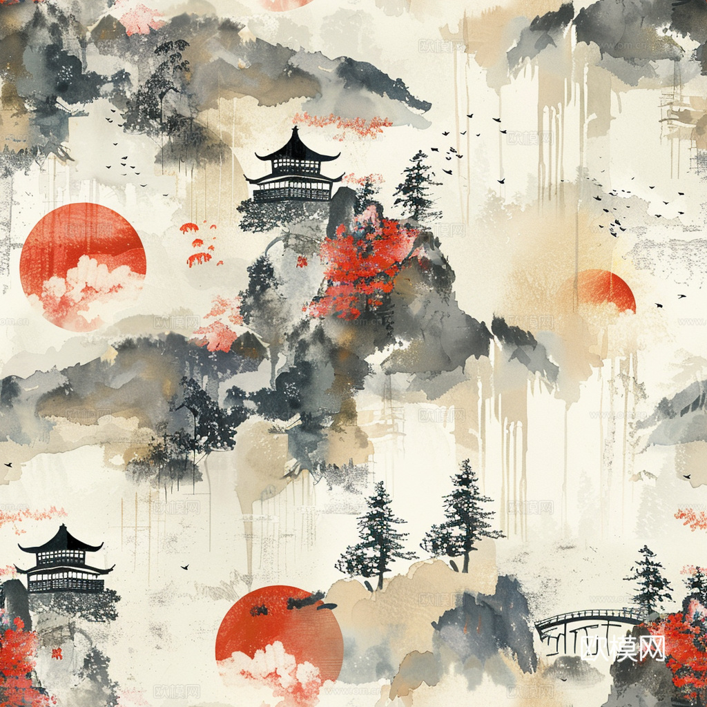 日式壁纸 壁纸 墙画 墙纸下载