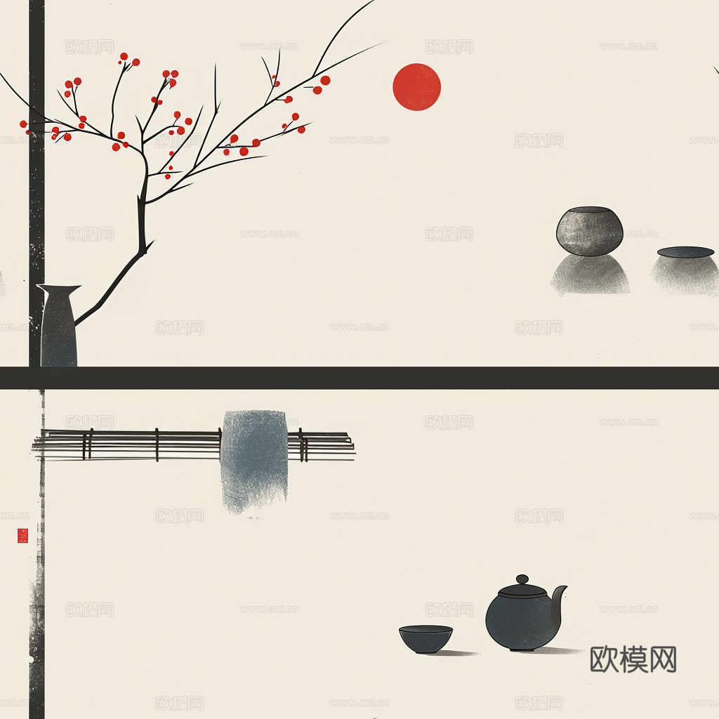 日式壁纸 壁纸 墙画 墙纸下载