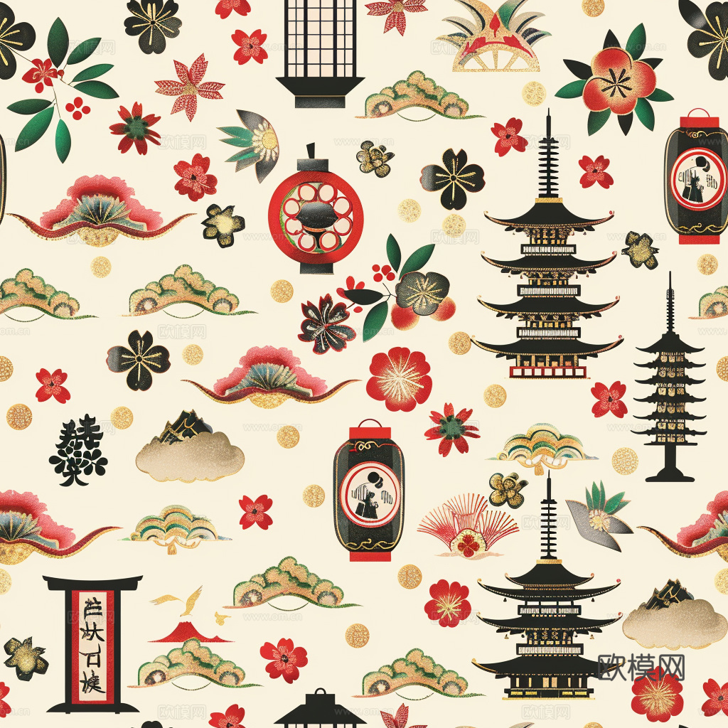 日式壁纸 壁纸 墙画 墙纸下载