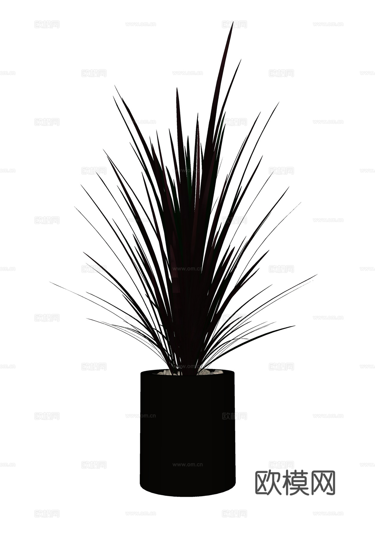 现代盆栽盆景  室内盆栽  绿植盆景su模型