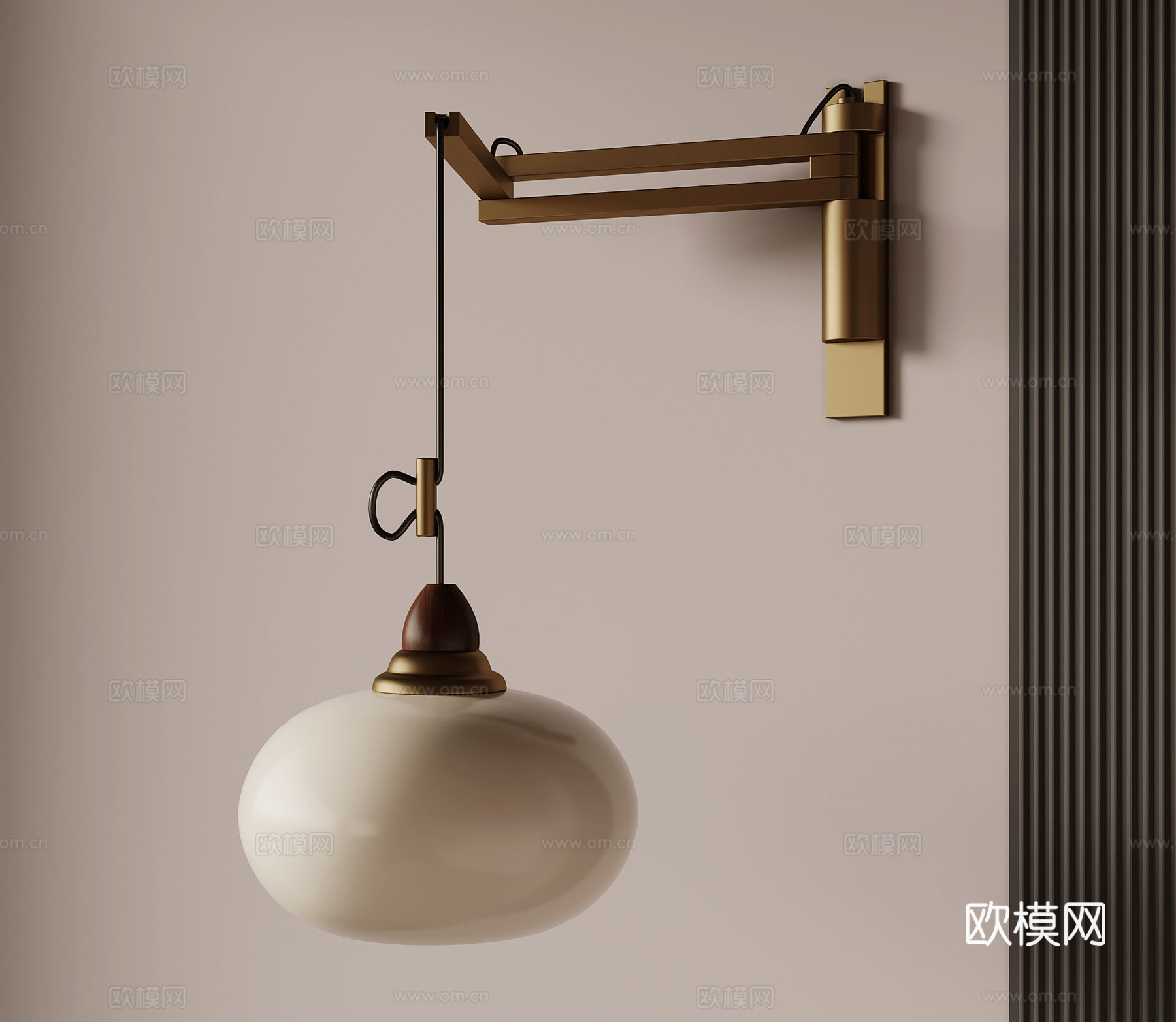 壁灯 法式中古风壁灯 床头壁灯su模型