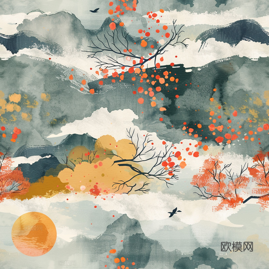 日式壁纸 壁纸 墙画 墙纸下载