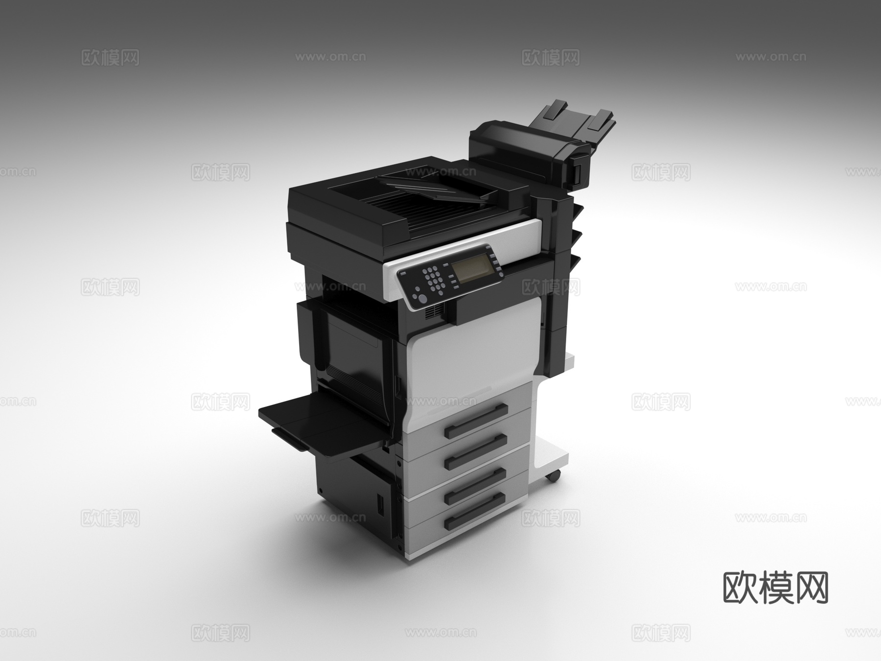 打印机 公司打印机 碎纸机3d模型