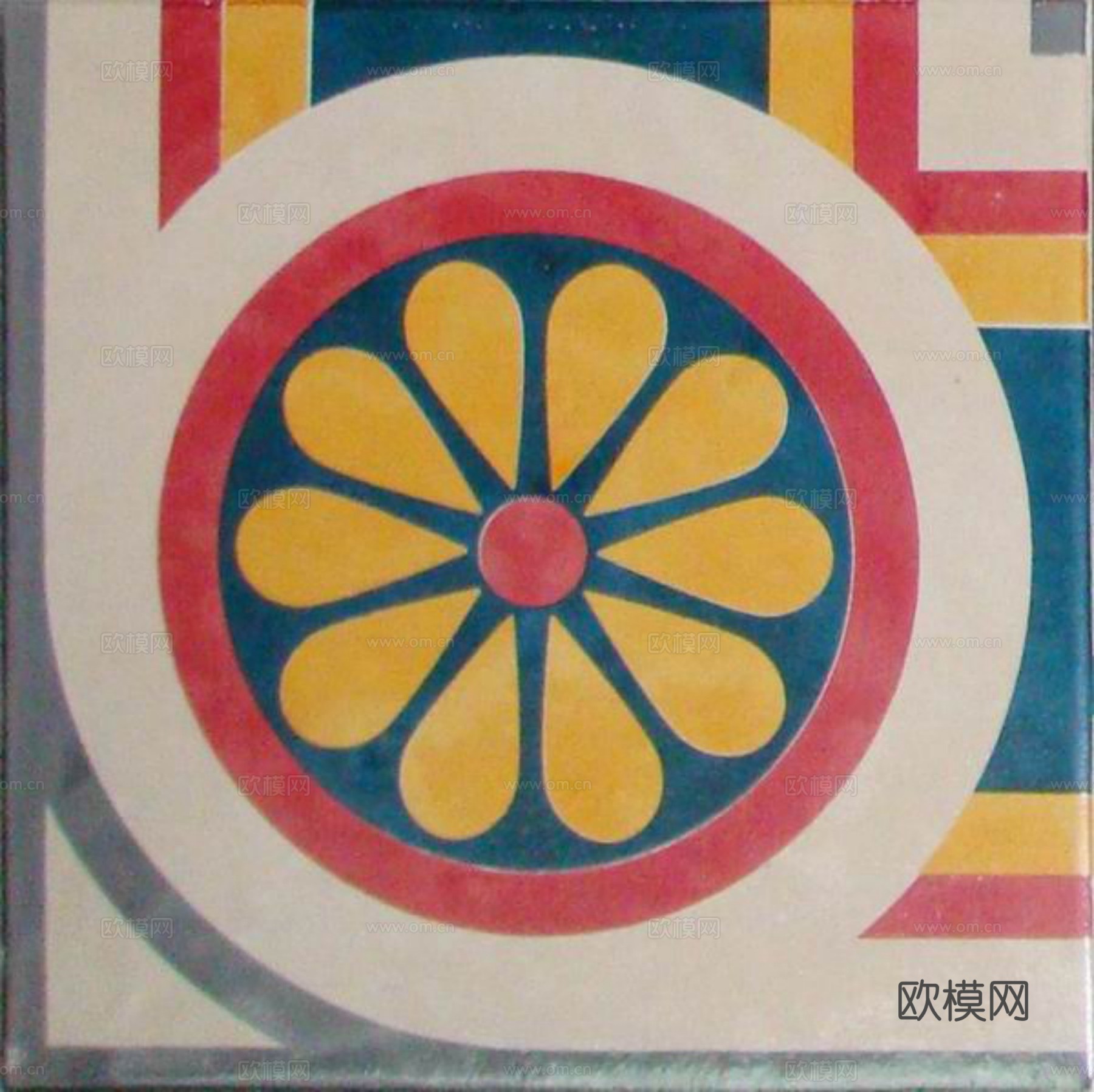 现代花砖