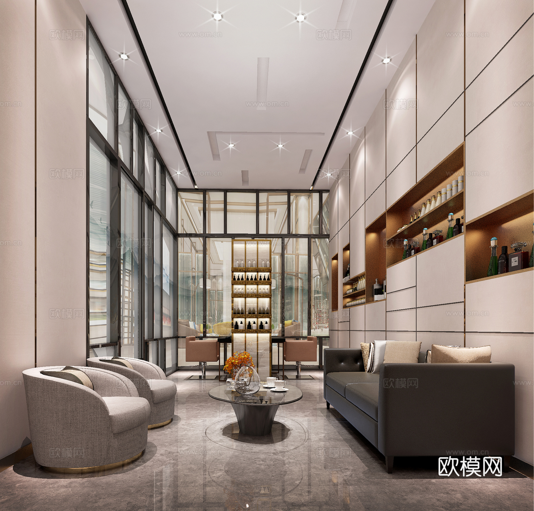 美发区3d模型