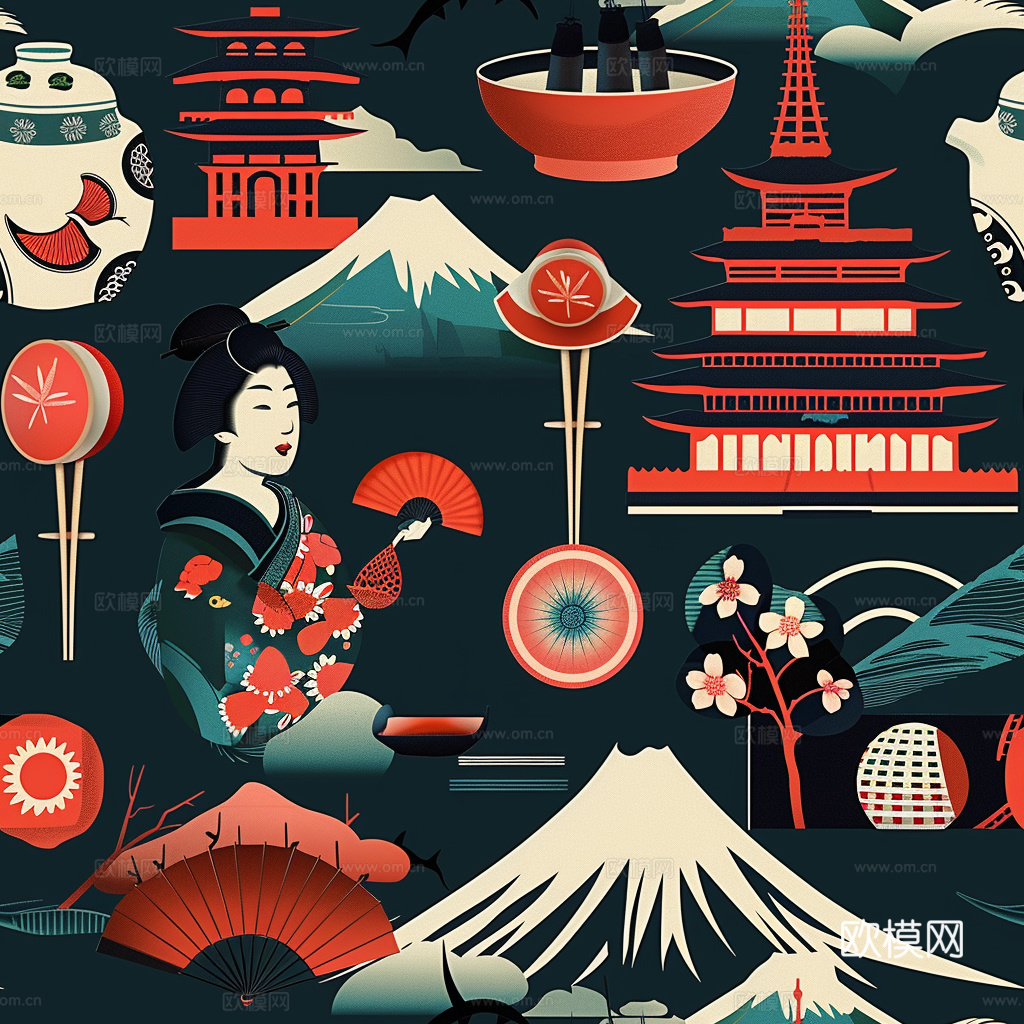 日式壁纸 壁纸 墙画 墙纸下载