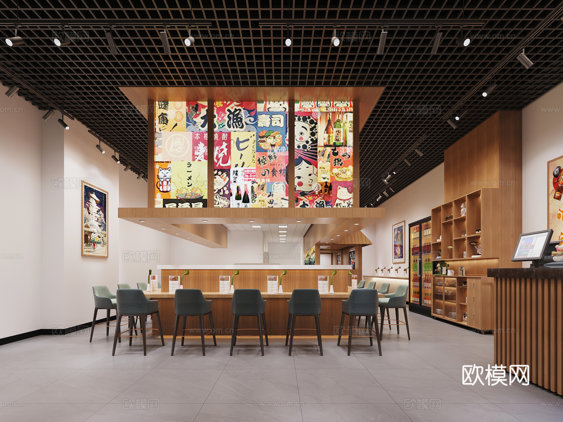 日料店3d模型