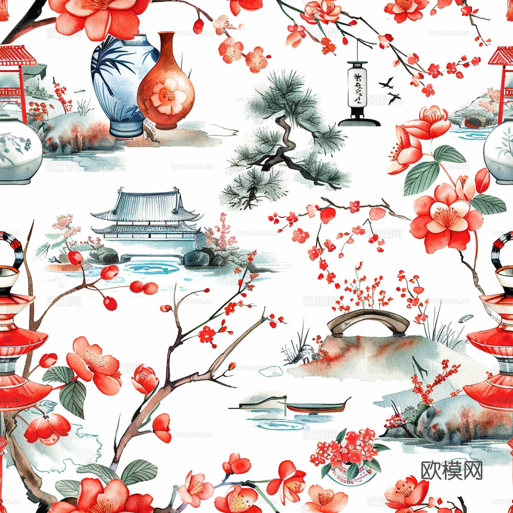 日式壁纸 壁纸 墙画 墙纸