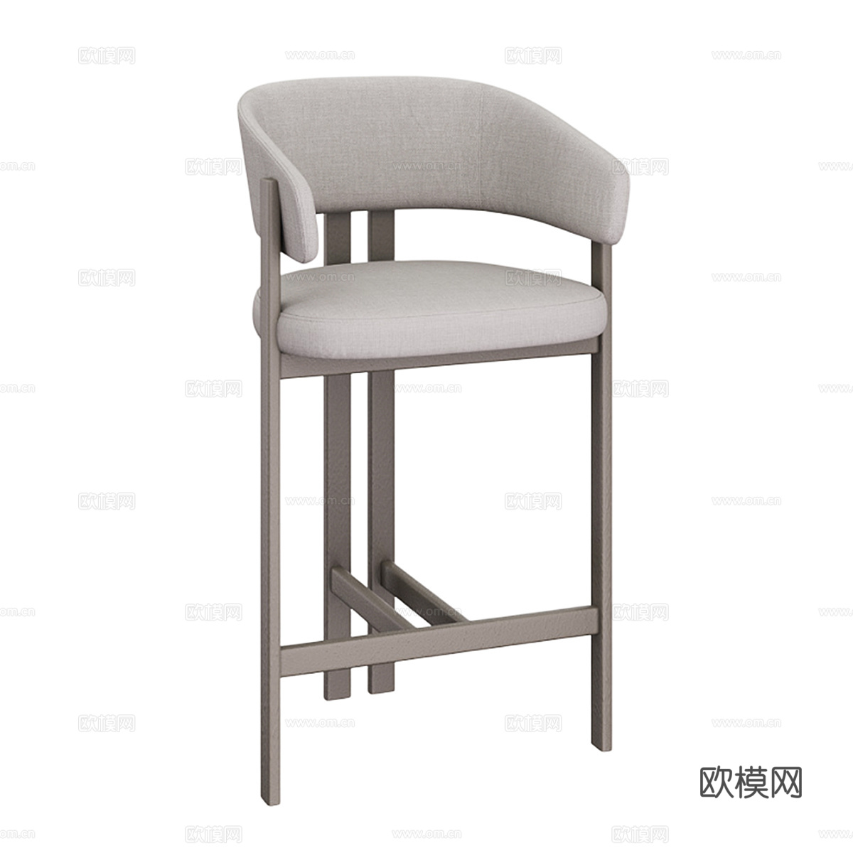 北欧简约吧椅 吧椅 吧台椅子 简约椅子 休闲椅子3d模型
