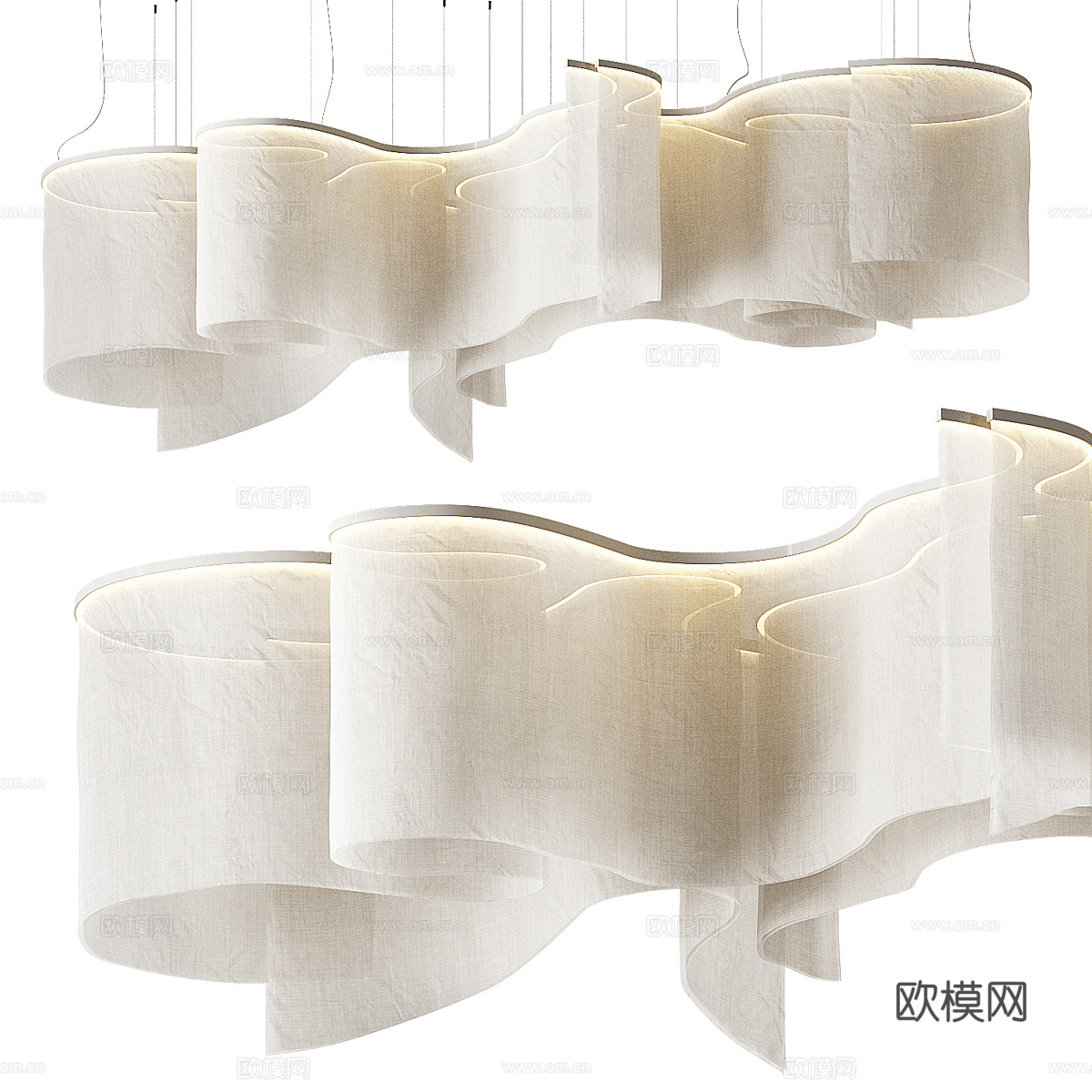 吊灯3d模型下载_ID15976650_3dmax免费模型-欧模网
